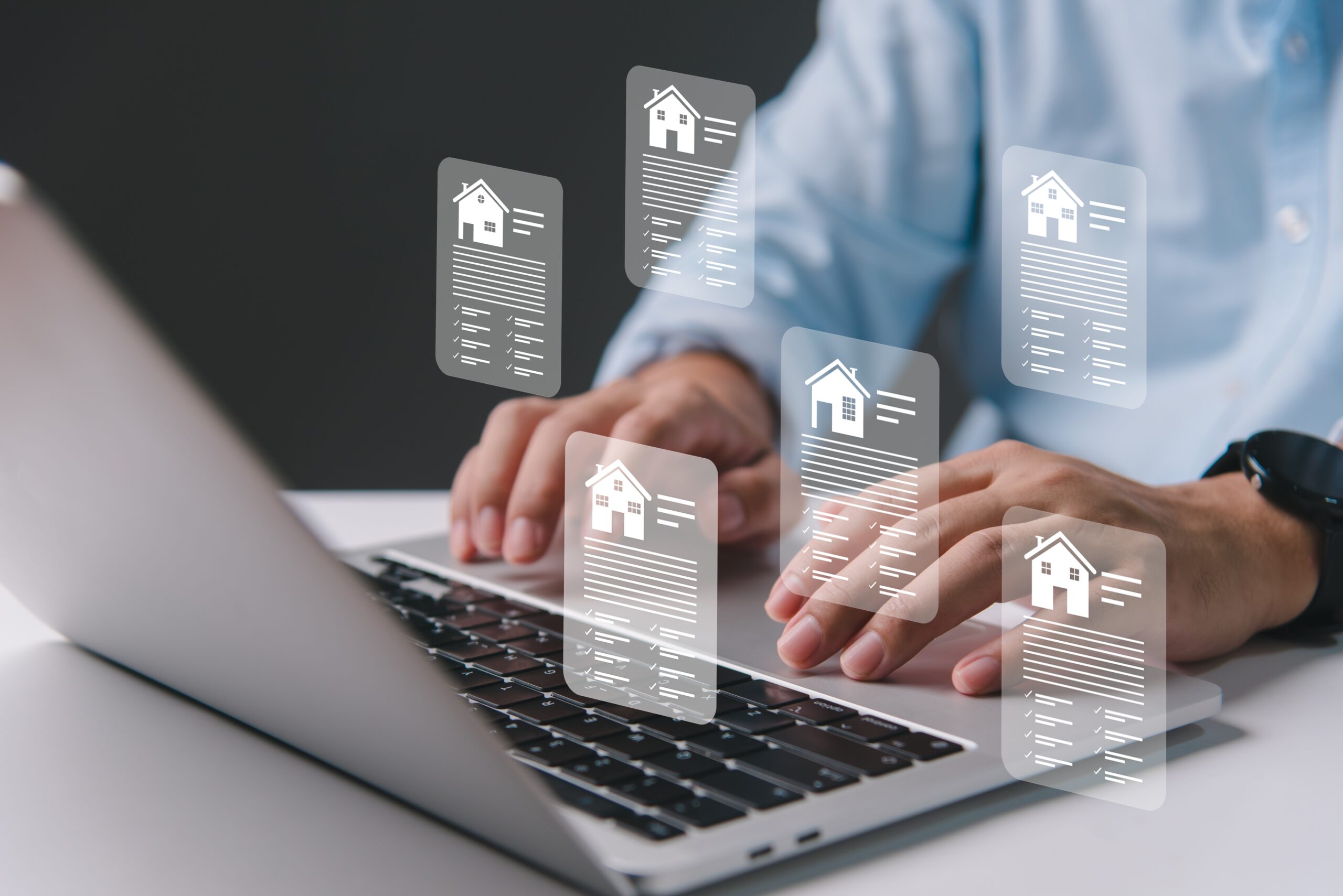 Mesa real estate agent looking at listing descriptions